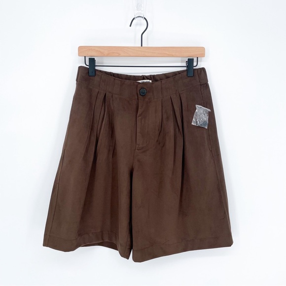 We The Free Pants - NWOT We The Free Straight On Suede Shorts Brown XS